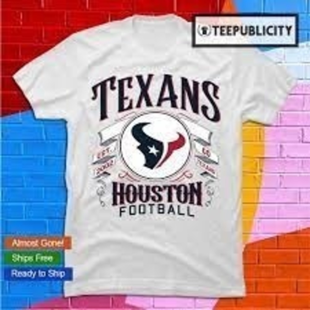 Houston Texans NFL Football Go Texans Retro Logo T-shirt